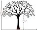 LUCKKYY Large Family Photo Tree Wall Decor Wall Sticker Tree Branch Family Like Branches On A Tree Wall Decorations for Living Room (Black)