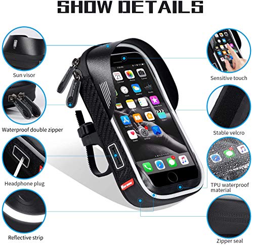 Bicycle-Handlebar-Bag-Waterproof-Mobile-Phone-Bag-Highly-Sensitive-Touch-Screen-360-degree-Rotation-Suitable-for-35-60-inch-Smartphones