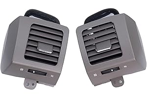 ASVEGE Car Dashboard Air Conditioning Vent Outlet for Toyota Land Cruiser Prado LC120 Lexus GX470 2003-2009 Outside Air Conditioner Vent-Gray
