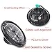 7Inch Round LED Headlight 2007-2015 Jeep Wrangler JK 70W/150W with Hi/Lo Beam Daytime Running Light(DRL) for 1997-2006 Jeep TJ with H4-to-H13 Adapter(One Pair)