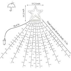 PUHONG Christmas Decoration Outdoor Star String