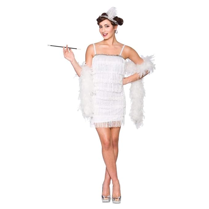 white 1920s dress