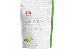 310 Nutrition All-In-One Meal Replacement Shake – Plant-Based Protein, Superfood Blend & Fiber – Natural Sweeteners – Keto & Paleo Friendly – 28 Servings, Vanilla Flavor