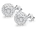 Neoglory Jewelry 925 Sterling Silver Round Cubic Zirconia Stud Earrings Women Gift