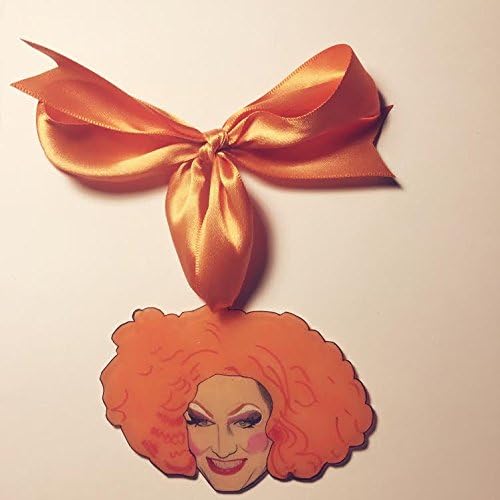 Jinkx Monsoon - Rupaul's Drag Race - Hand Drawn Shrink Plastic Christmas Ornament by Silla Dilla Grape