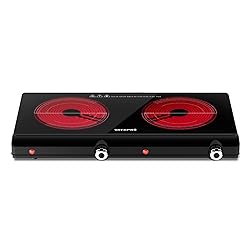 Infrared Double Burner Electric Cooktop - 1800W