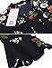 ACEVOG Women's Casual Floral Print Bell Sleeve Fit and Flare Dress