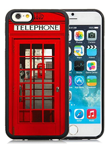 Minffc Unique With Classic English Red Telephone Booth Protective Case Cover For Iphone 6 6S 4.7 Inch