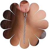 Vacaonio Boho Silver Chain Dangle Earrings Long Link Chain Earrings Vintage Tassel Chain Hoop Earrings Tiny Chain Drop Earrings Jewelry for Women