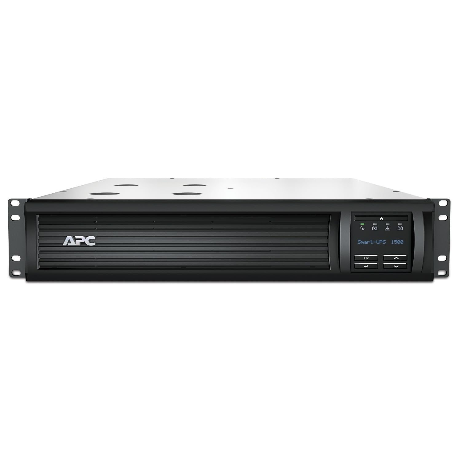 APC 1500VA Smart UPS with SmartConnect and Network Card, SMT1500RM2UCNC, Rackmount 2U, Sinewave UPS Battery Backup, 120V, Line Interactive Uninterruptible Power Supply