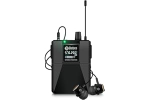 D Debra Pro ST-102 & ST-202 Stereo Wireless in Ear Monitor System Bodypack Receiver, Performance with 100 Adjustable Frequencies, Can Not Be Used Alone(Only 1 Bodypack)