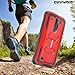 COVRWARE Aegis Series case for LG K7 / Tribute 5 / Escape 3 / Treasure/Phoenix 2, Heavy Duty Dual-Layer Full-Body w/Built-in Screen Protector Rugged Holster Armor Cover Belt Clip Kickstand, Red