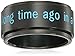 Star Wars Jewelry A Long Time Ago Black-Plated Men's Spinner Ring
