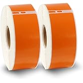 BETCKEY - Compatible DYMO 30252 (1-1/8" x 3-1/2") Address & Barcode Labels - Compatible with DYMO Labelwriter 450, 4XL & Zebra Printers[2 Rolls/700 Labels, Orage]