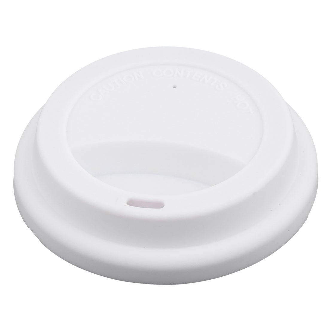 Sourcingmap Silicone Family Round Shaped Resuable Sealed Mug Lid Tea Coffee Cup Cover White