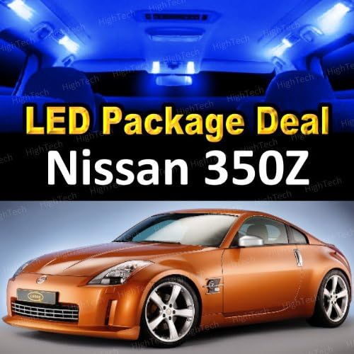 HighTechAutoAccessory - LED Interior Package Deal for 2003 Nissan 350Z (5 Pieces), BLUE
