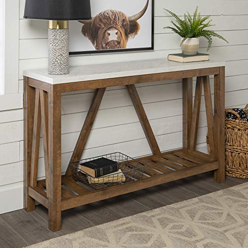 Modern Farmhouse Accent Entryway Table Amazon Ca Home Kitchen