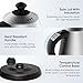 Electric Kettle with Variable Temperature, 1.2L Gooseneck Pour-Over Kettle for Drip Coffee and Tea, BPA-Free 304 Stainless Steel Kettle with LCD Display and Keep Warm Function Kettle, 1000W