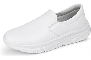 Hawkwell Men's Slip On Arch Support Slip Resistant Lightweight Comfortable Nursing Shoes