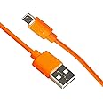 Replacement Fast Charging Charger Cable Power Cord Wire Compatible for Ring Enabled Video Doorbell (2020 Release) 2/3/3 Plus/4, Doorbell Pro/Plus and Camera Battery Charging Cable (3.3ft Orange)