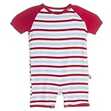 KicKee Pants Print Raglan Romper (Baby)