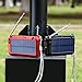 LCJ Portable Digital Solar and Battery Powered Emergency FM Radio Receiver with LED Flashlight