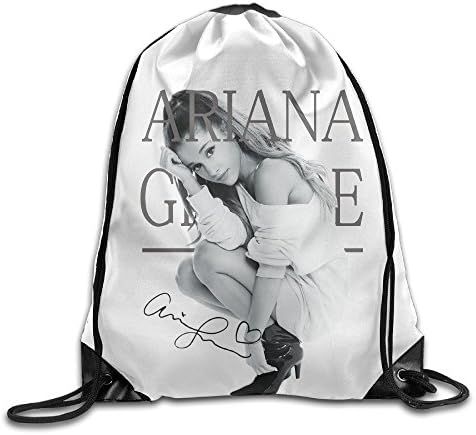 Hotgirl Cat Ariana Grande Poster Backpack Gymsack Cinch Pack White