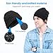 Bluetooth Beanie, Wireless Bluetooth Hat, Double Knit Music Beanie Men & Women, Built-in Microphone & Fully Washable, Gift for Winter Birthday Christmas Day Thanksgiving Day