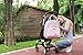 mommore Fully Opened Baby Diaper Bag Pink Travel Backpack with Portable Insulated Bag for Pregnant Wife