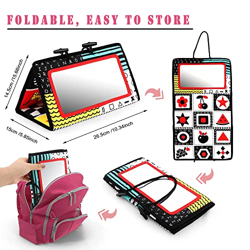 ToBsoft Tummy Time Floor Mirror, Newborn Toys Infant Toys 06 Months