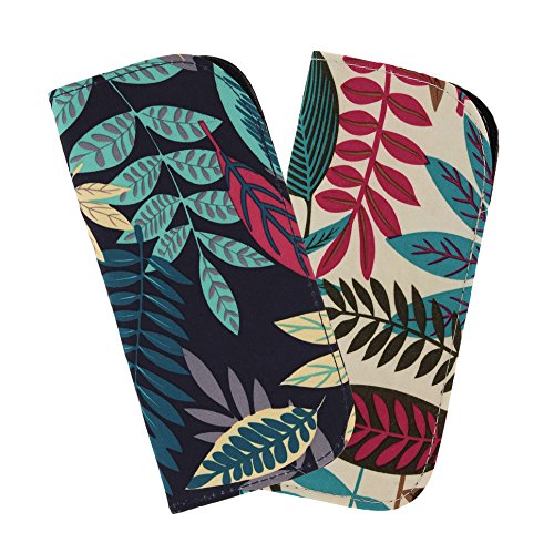 2 Pack Soft Eyeglass Slip Case For Women & Men In A Variety of Colors & Patterns