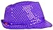 LED Sequin Fedora - Purple