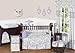 Lavender, Gray and White Damask Print Elizabeth Baby Changing Pad Cover for Girl Bedding Sets