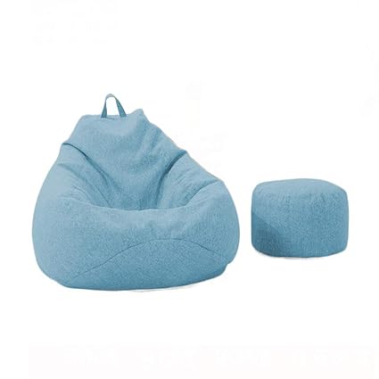 Amazon Com Footstool And Ottomans Small Bean Bag Sofa Bed