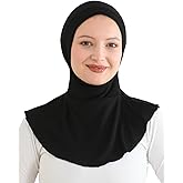 Prien Sport Hijab For Women, Muslim Head Scarf, Flexible Turban Girls, Chic Islamic Wear For Gym, Neck Collar Bonnet Viscose