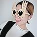 D.O.T Novelty Funny Party OK Gesture Finger Sunglasses Cosplay Props Unisex Glasses-Gold