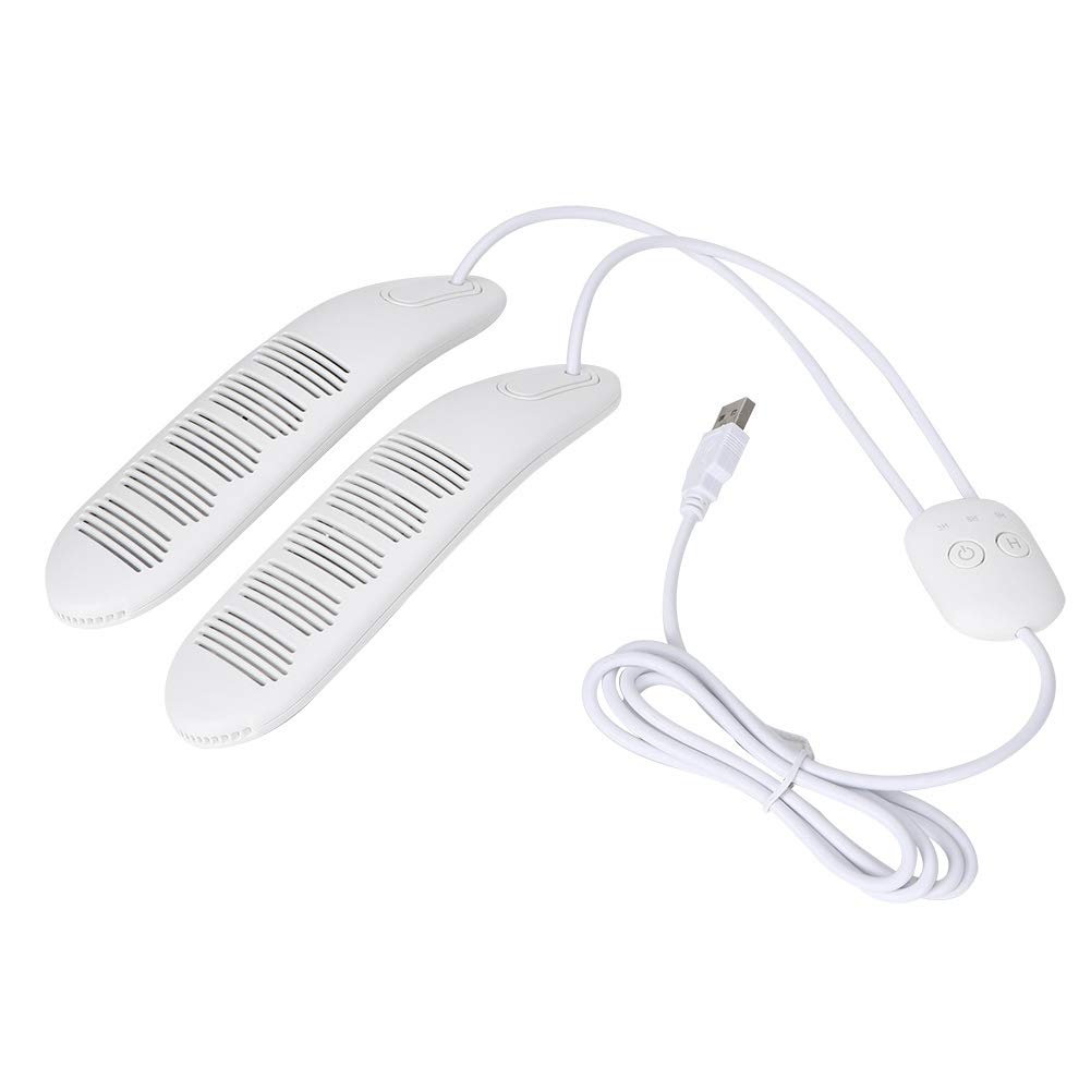 Caredy Portable Foot Dryer with Intelligent Deodorization - Timer for Shoes, Boots, Gloves and More (White)