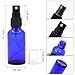 Pack of 12, 1 oz Cobalt Blue Glass Bottles with Black Fine Mist Sprayers by Mavogel,Including 2 Extra Black Fine Mist Sprayers, 2 Stainless Steel Mini Funnel,2 Transfer Pipettes, 12 Bottle Labels