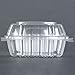 Dart Solo Small Clear Plastic Hinged Food Container for Sandwich Salad Party Favor Cake Piece, 100 Piece