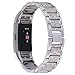 VIWO Fitbit Charge 2 Band,Charge2 Metal Adjustable Replacement Bands Bracelet Strap Belt Silver/Rose Gold for Fitbit Charge2 Large,Small (Silver)