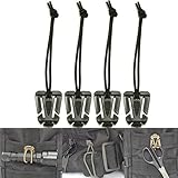 SWEETFUN Tactical Gear Clip Molle Web Dominators for Outdoor Hydration Tube Backpack Straps Management