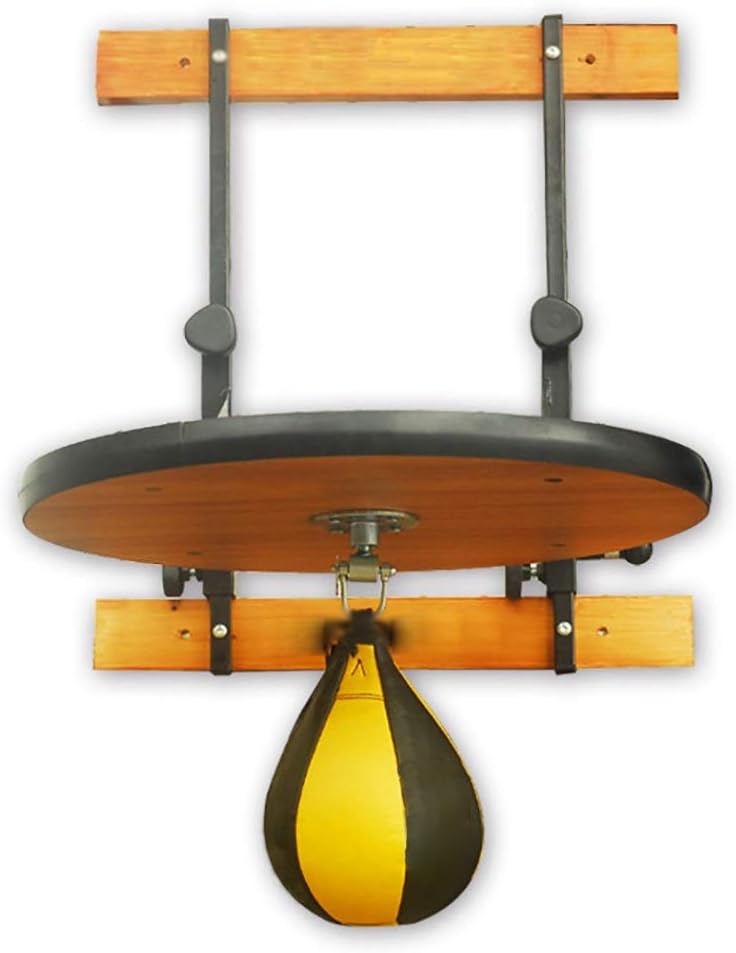 Speedbag Platform Height Adjustable Solid Wood Foldable Portable Speed Bag Platform Boxing Training Home Gym Training (Color : Wood, Size : 50x50cm)