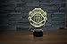 SUPERNIUDB 3D UNITED Football Club 3D LED Night Light 7 Color Change LED Table Lamp Xmas Toy Gift