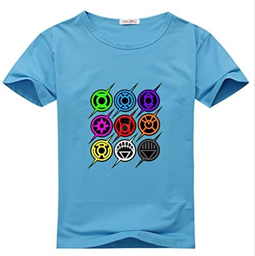 Shanshan Chen Mens Flash Lantern Corp Sky Blue T-shirts Size XXXL
