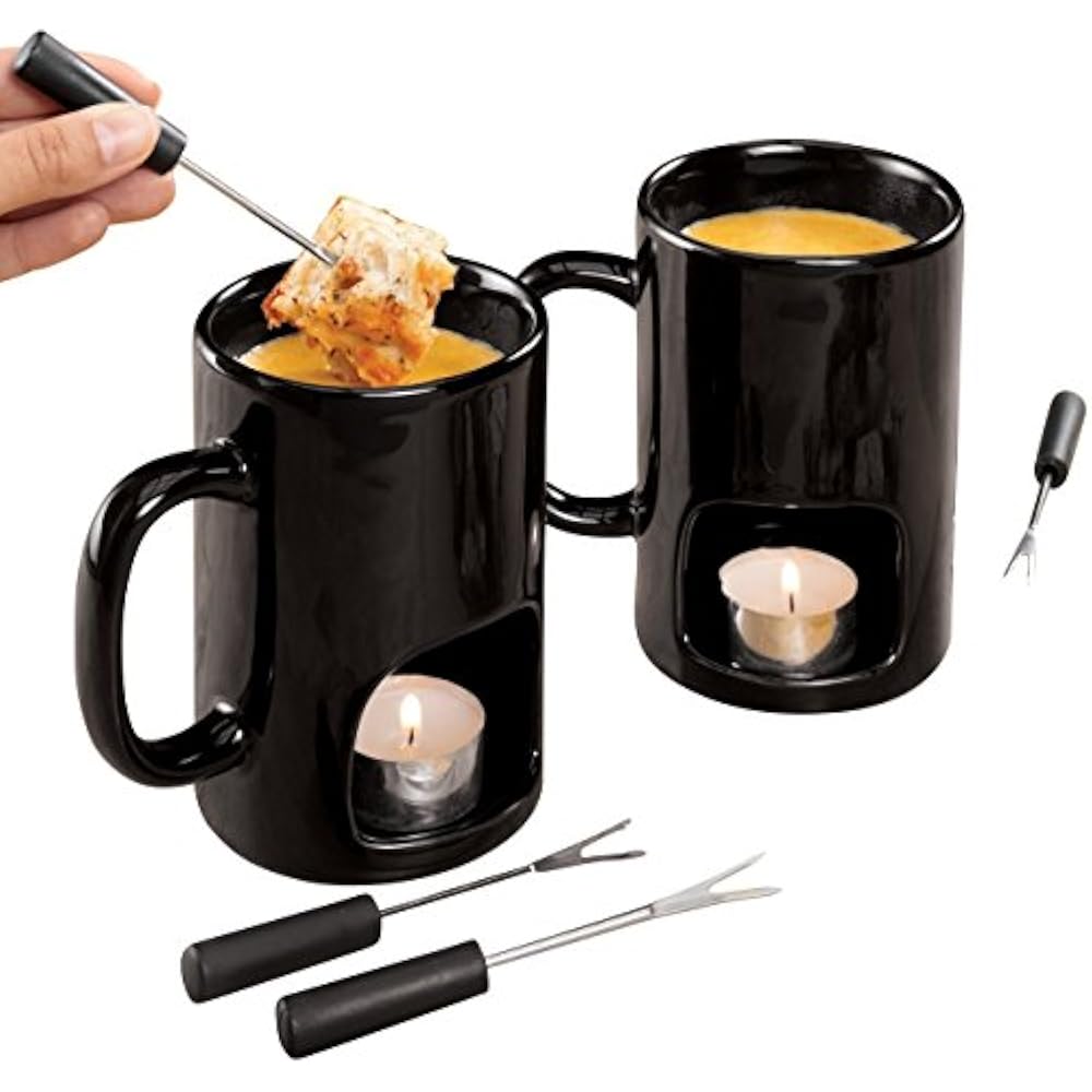 Personal Fondue Mugs, Set 2 Kitchen & Dining eBay
