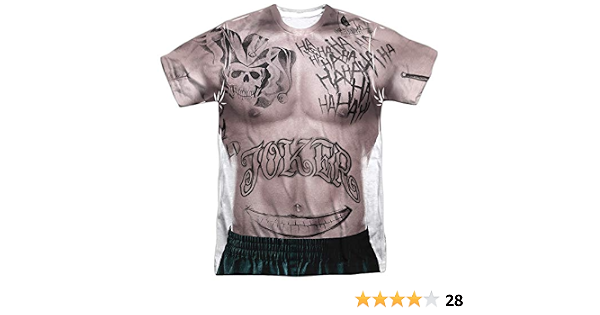 Suicide Squad- Joker Tattoo Costume Tee 