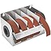 Peachtree Woodworking Supply Steel Dispenser with Multi-Roll Assorted Abrasive Rolls for Wood Turners, Wood, Metal Workers, Automotive Body Work in Assorted Grits 150, 240, 320, 400 and 600 Grit Rolls