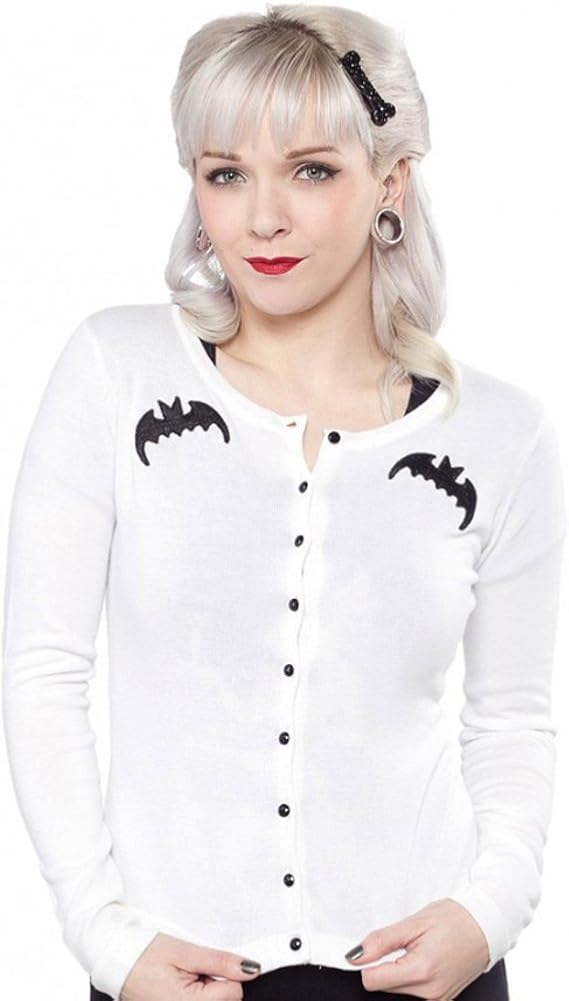 black and white cardigan sweater