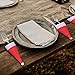 WXJ13 10 Pack Mini Christmas Santa Claus Hat and 10 Pack Mini Christmas Scarf for Christmas Silverware Holders, Candy Covers, Wine Bottle Decorations, Set of 20