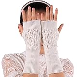 kingfansion Womens Unisex Fingerless Warm Gloves Arm Warmer Mitten